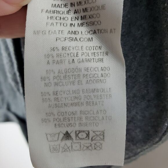 Patagonia Mens P-6 Logo Responsibili Tee Long Sleeve Graphic Outdoor Logo Gray M - Picture 8 of 8